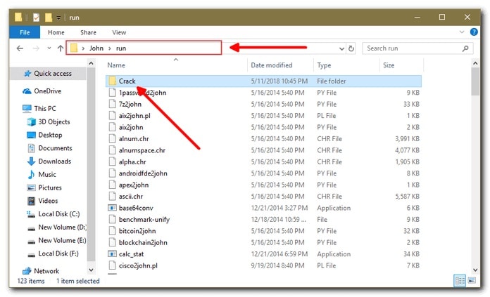 create crack folder to remove password from zip file
