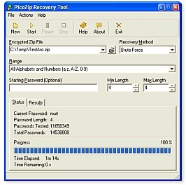 picozip recovery tool for zip