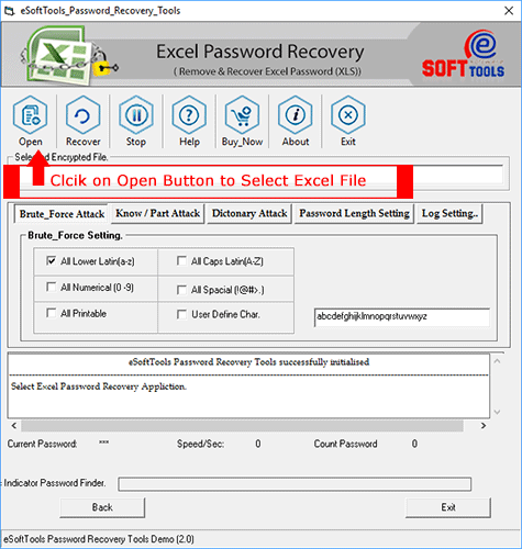 esofttool excel password recovery