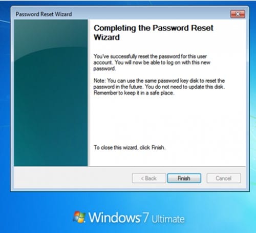 complete password reset