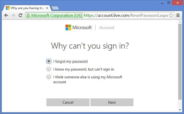 forgot my password in Dell laptop