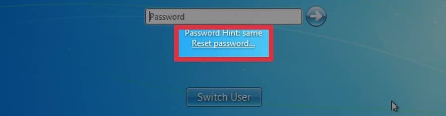 сбросить пароль
