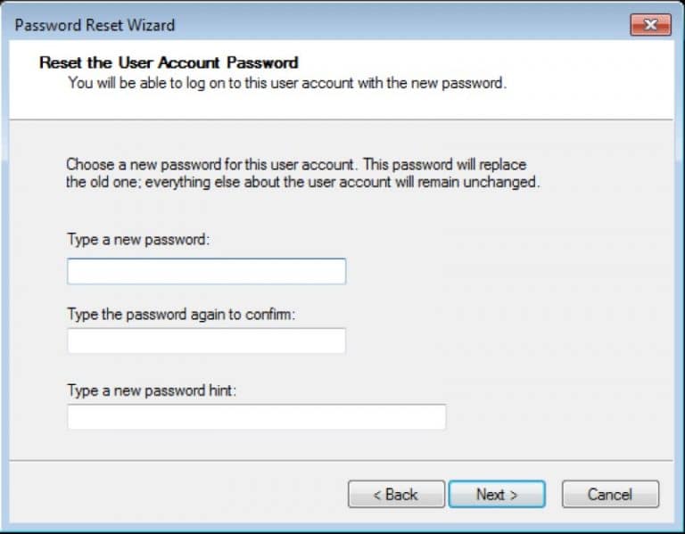 How to Create and Use a Windows 7 Password Reset Disk with/without