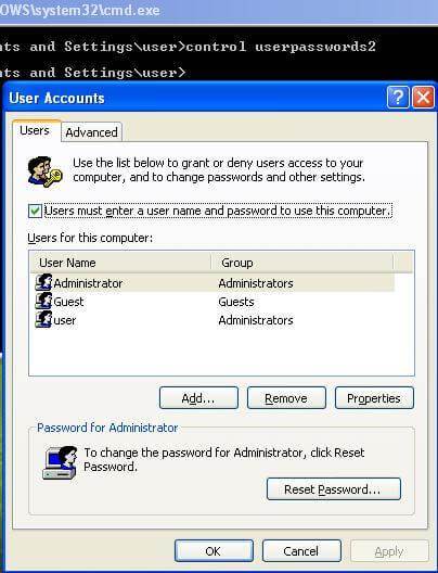 Bypass Windows xp administrator password with installation disk