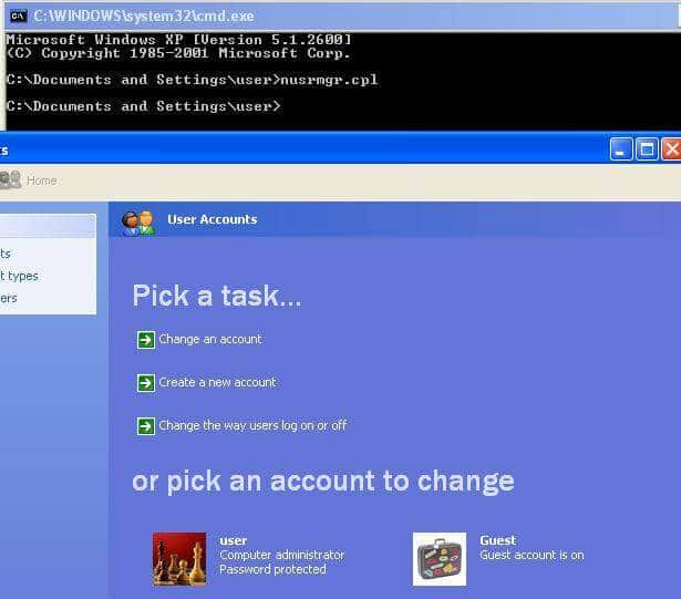 bypass Windows xp password with installation cd