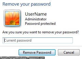 enter current password windows 7