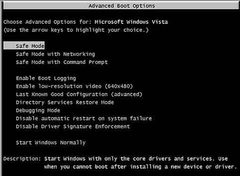 reset Windows xp password in safe mode