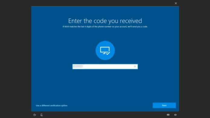 Windows 10 forgot pin verify code