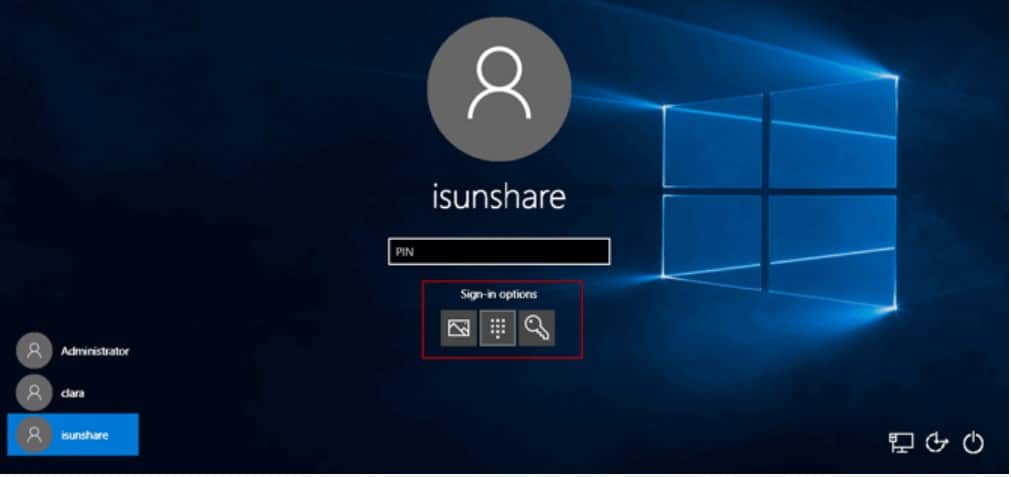 Options de connexion Microsoft dans Surface tablette