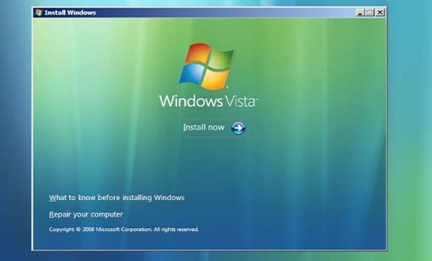 Windows Vista repair computer