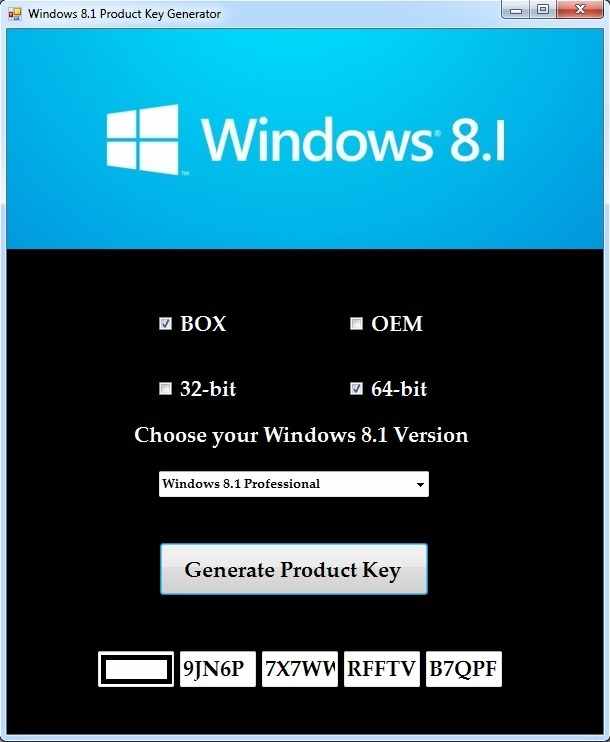 windows 8.1 product key generator
