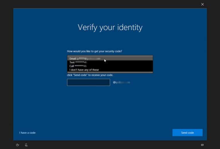 verify your identity in windows 10