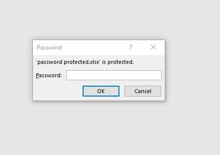 excel file is protected